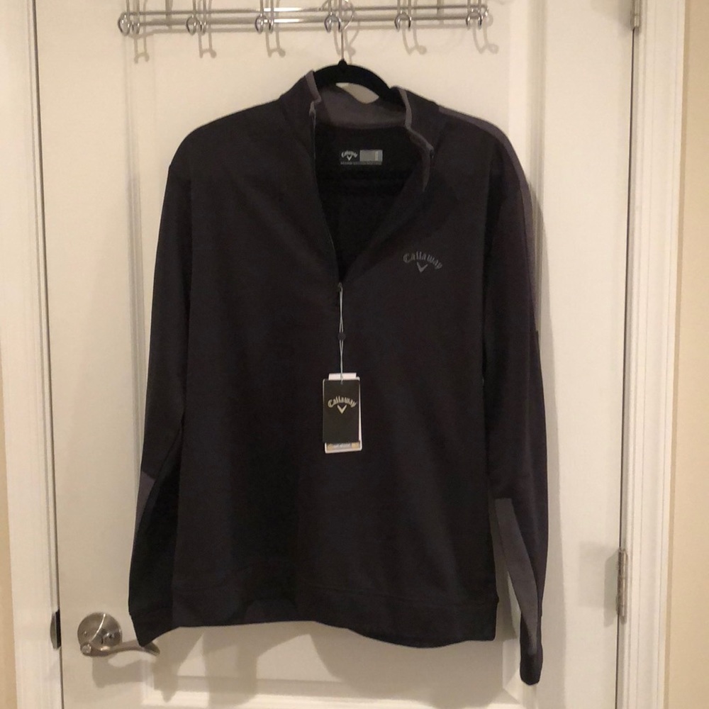 Men’s black half zip Callaway jacket